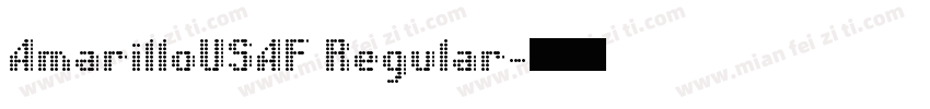 AmarilloUSAF Regular字体转换